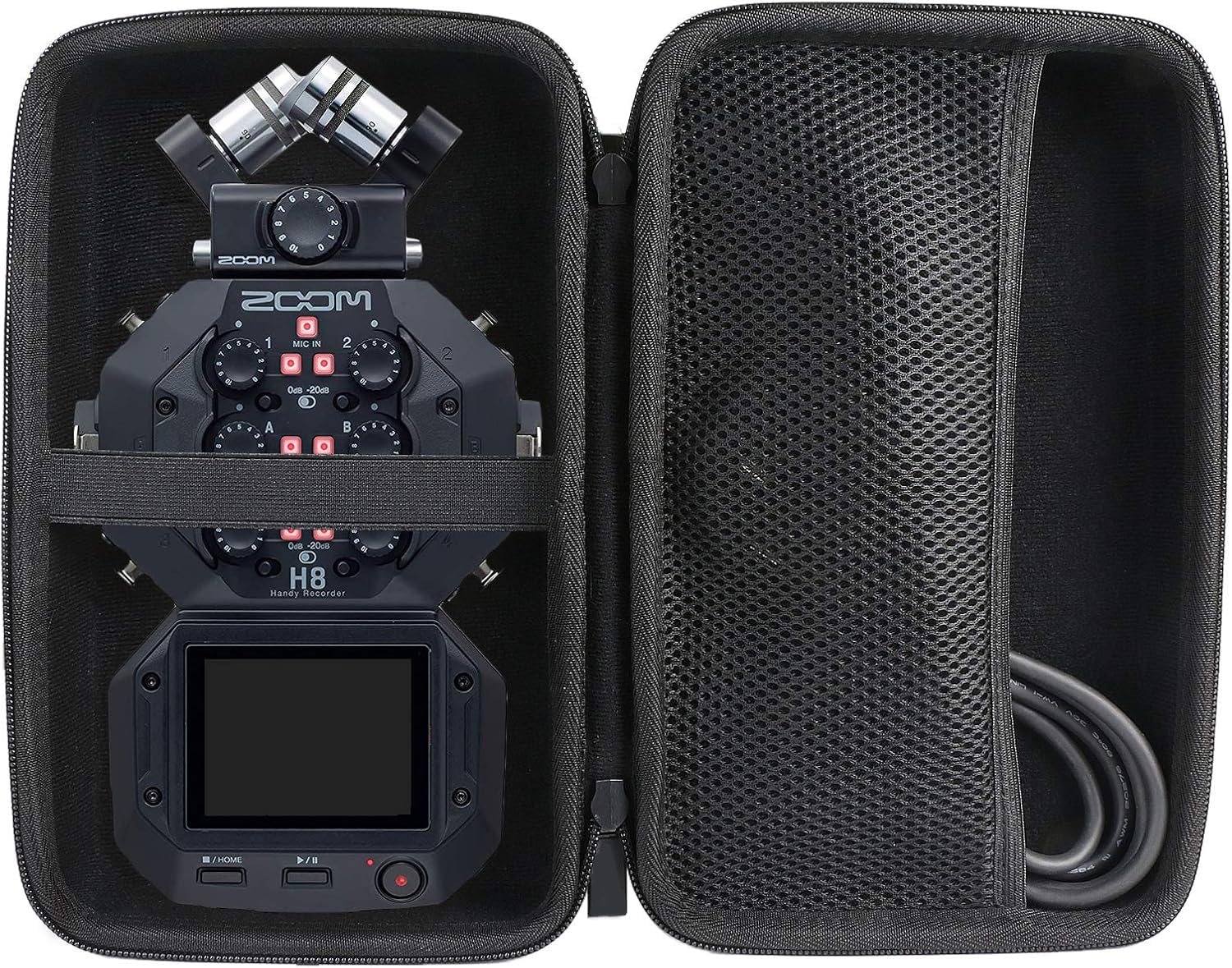 co2CREA Storage Carry Travel Hard Case for Zoom H8 12-Track Portable Recorder(Case Only, Not Include Recorder)
