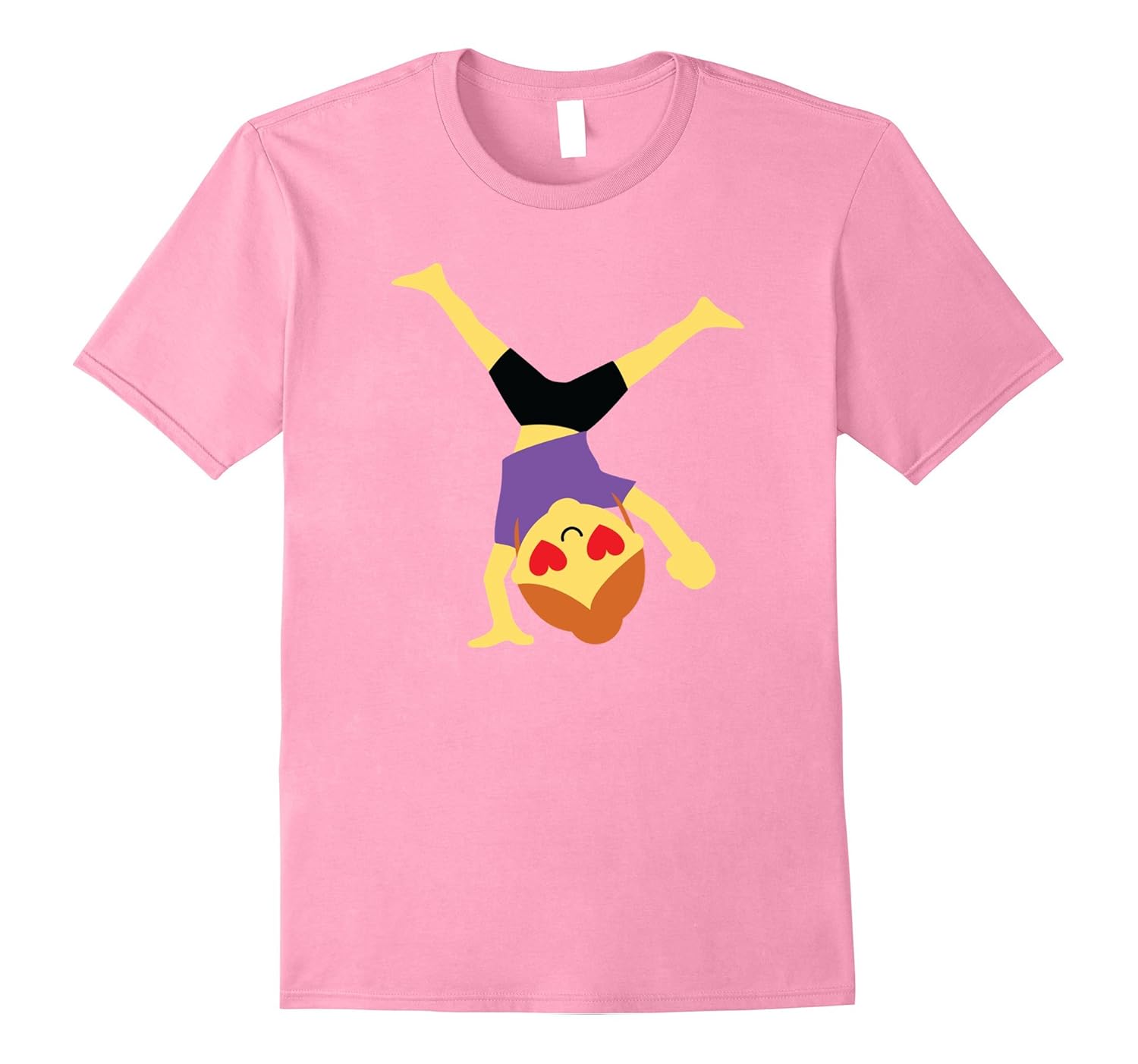 Gymnast Emoji Girl Heart Eye Shirt TShirt Gymnastics TeeArt Artvinatee