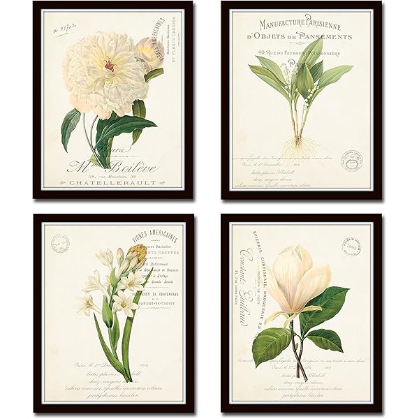 BOTANICAL ART 【import品】 Uttermost Art Shibori Coral Framed Prints Set/4 32428 - Salt