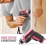 Hi-Spec 35pc Pink Tool Kit 3.6V USB Cordless Electric Screwdriver Women DIY view 5