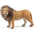 FUNSHOWCASE African Jungle Animals Male Africa Lion Toy Figure Realistic Plastic Figurine Height 2.6-inch