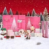 Bearhug 2026 Advent Calendar for Teen Girls &amp; Women, 24 Beauty Gifts | Pink-Gold Theme, Metal Jewelry, Hair Claws, Card Holder, Sunglasses, Sealed Drawers &amp; Gift-Ready Box