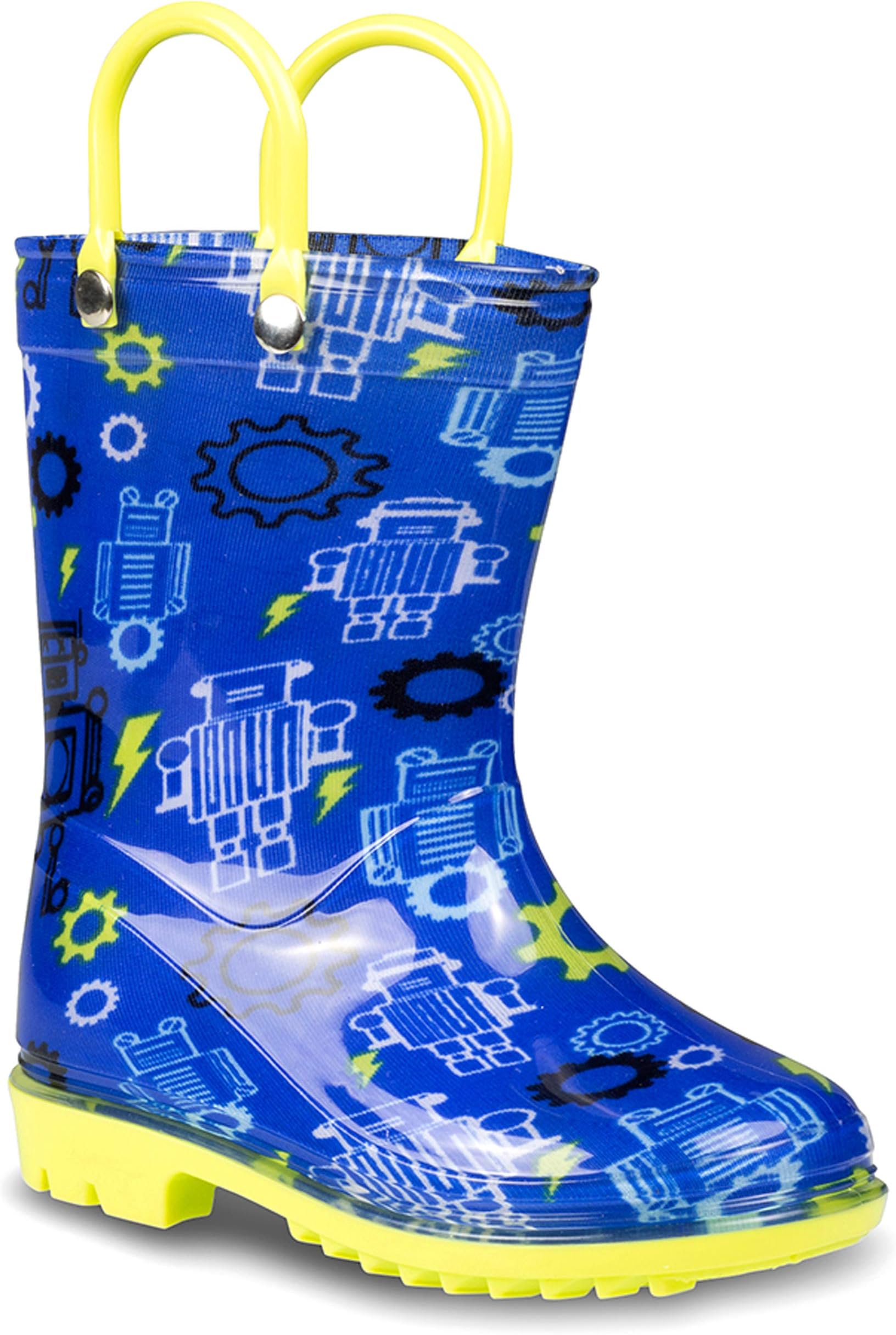 ZOOGS Printed Kids Toddler Rain Boots for Girls and Boys