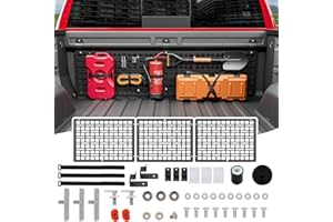 SZYANG Front Bed Molle Panel Compatible with 19-25 Silverado GMC Sierra Truck Panel System Replacement for 2019-2025 Chevy Silverado Accessories(Front Bed Molle Panel)