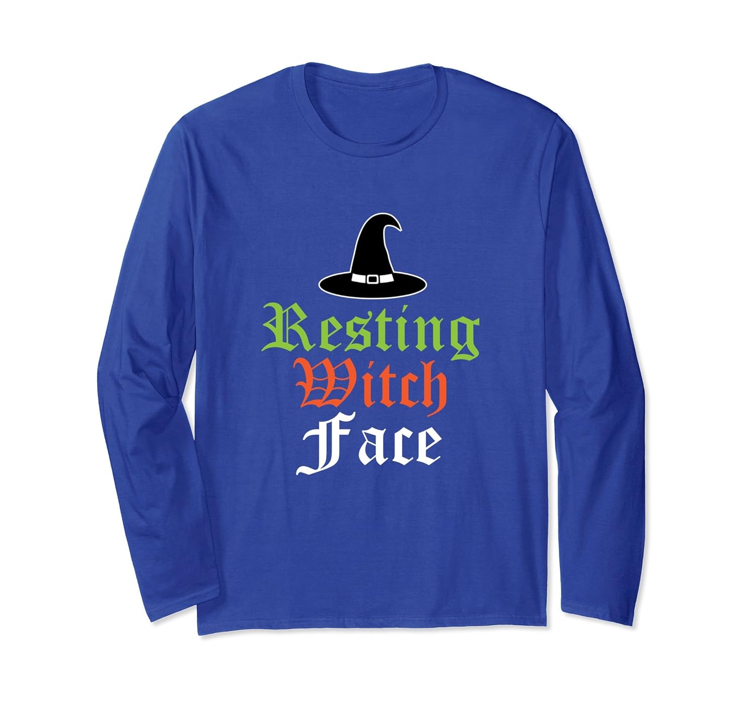 Resting Witch Face Halloween Long Sleeve-ANZ