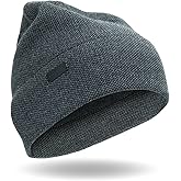 Cole Haan Men's Heritage Rib Cuff Wool Beanie Hat, One Size