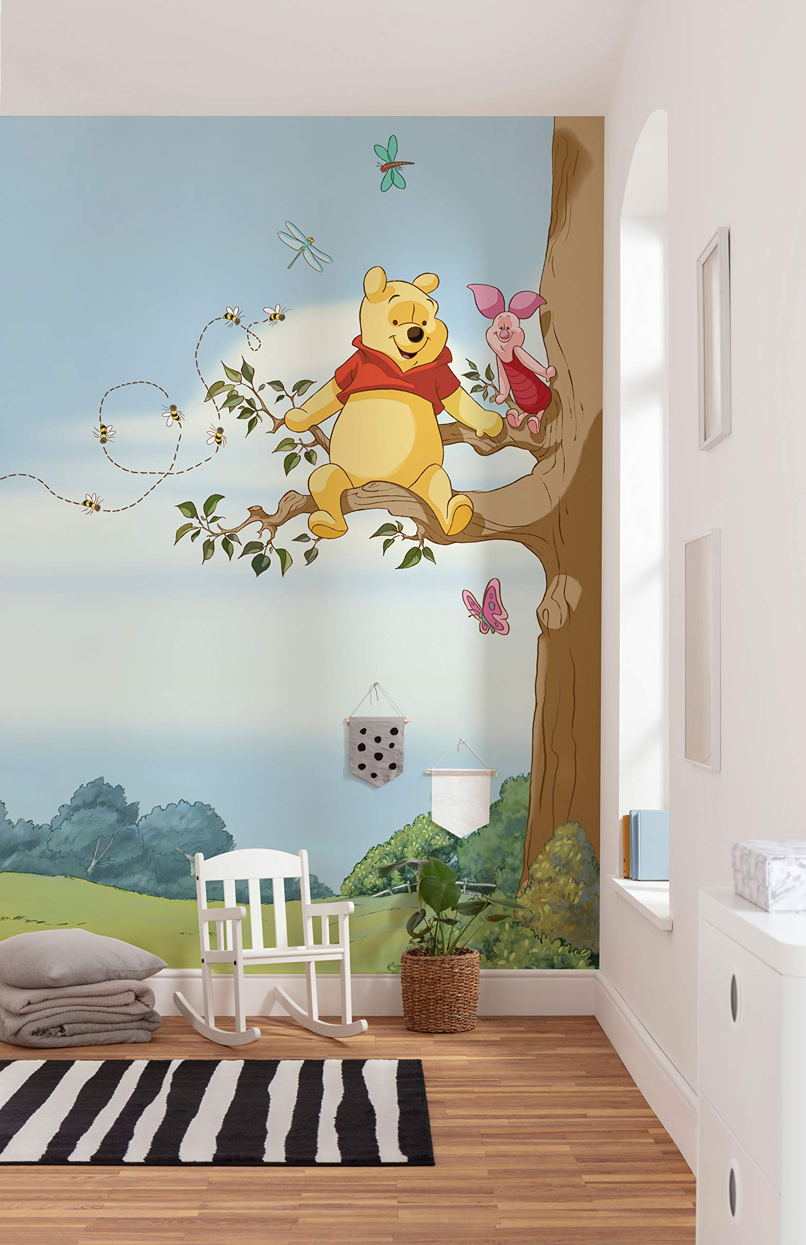 Komar Disney Photo Wallpaper Winnie the Poo Tree Size: 184 x 254 cm (Width x Height) Baby, Wallpaper, Children, Children's Room, Decoration 4-4116