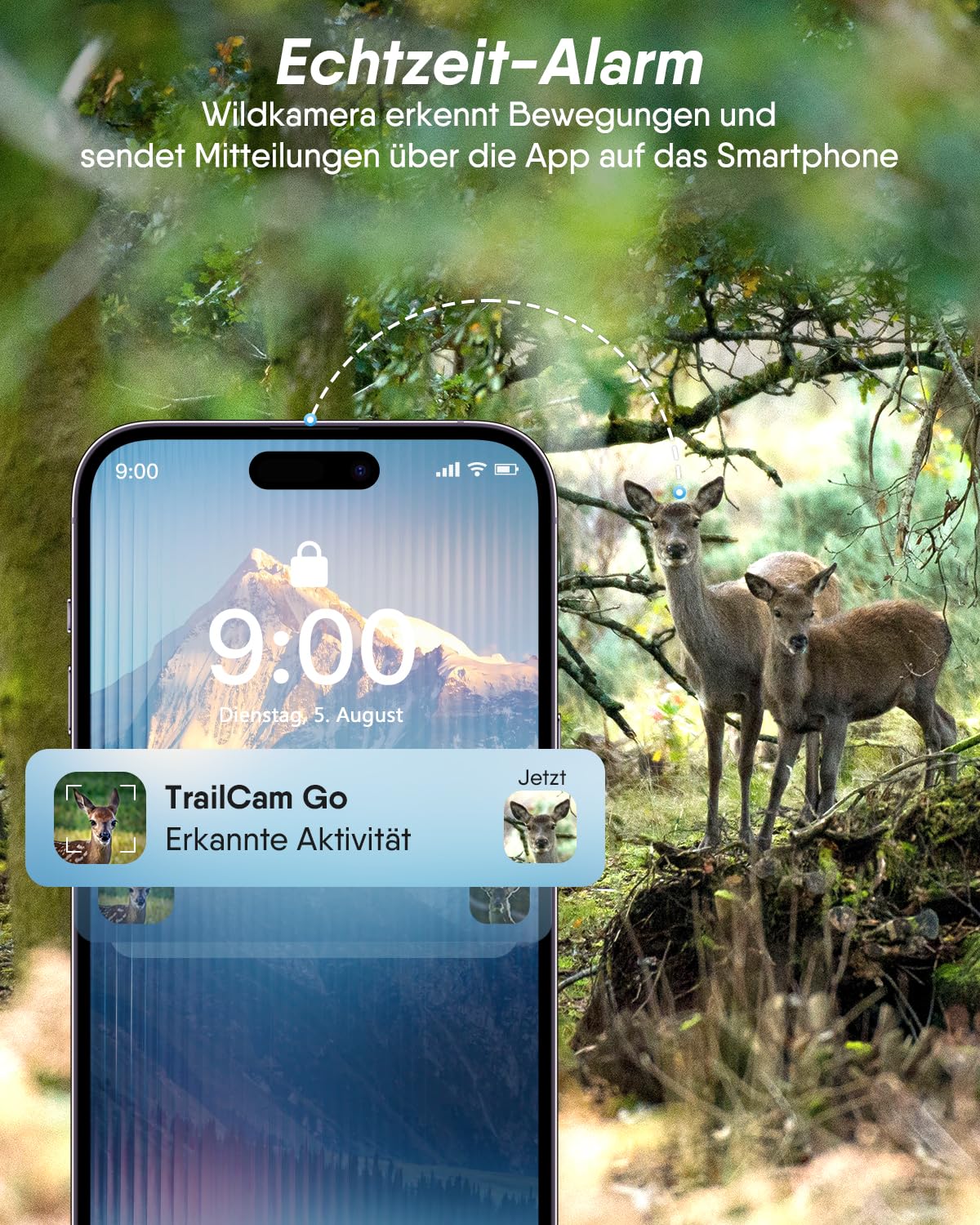 Rollei Wildkamera 4G SIMConnect 4K mit SIM Karte & Handyübertragung App 3
