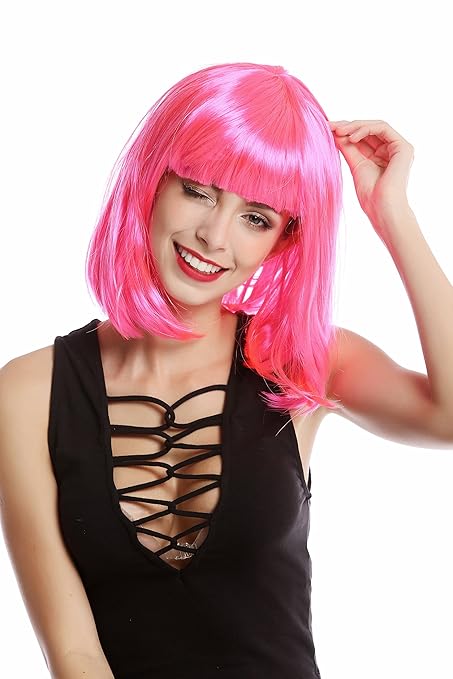 Kleding En Accessoires Childrens Short Baby Pink Wig Funky Disco