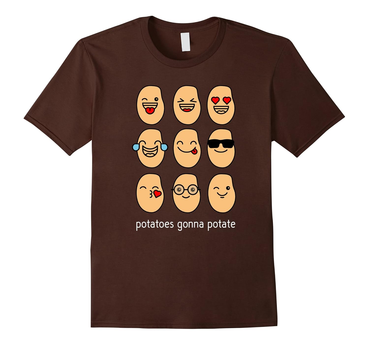 Potatoes Gonna Potate Potato Emoji Funny Gifts Tshirt4LVS 4loveshirt