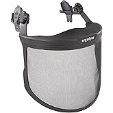 Ergodyne Skullerz 8989 Hard Hat Mesh Face Shield Attachment, Adapter for Hard Hat and Safety Helmets