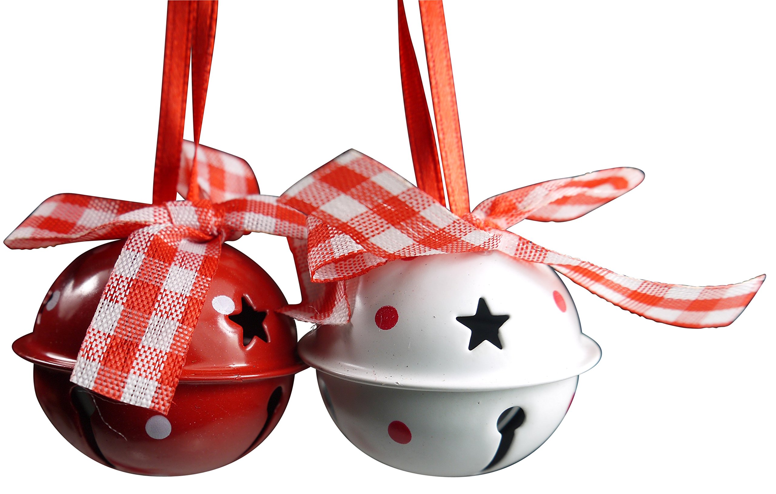 khevga traditional christmas tree ornaments: Metal bell tree decorations set of 12