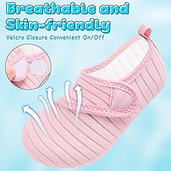 VIFUUR Kids Water Shoes Boys Girls Barefoot Water