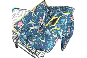 GXFCYMXBD Shopping Cart Cover for Baby,2-in-1 Baby Cart Covers with Portable Cloth Bag Cart Seat Pad for Babies Grocery Cushion Cover Restaurant,Suitable for All Supermarkets and Restaurants