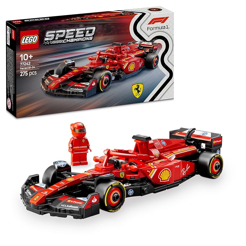 LEGO Speed Champions Auto da Corsa Ferrari F1 SF-24 - Giocattolo da Collezione con