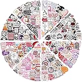 400Pcs Holographic Bookish Stickers for Kindle, Book Stickers Pack, Vinyl Waterproof Booktok Decals for Water Bottle Scrapbook Laptop Phone Ebook Journal