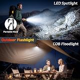 Daphomeu Rechargeable COB Work Light 2 Pack Magnetic Rotatable Base IPX6 view 4