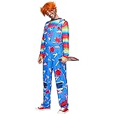 Spooktacular Creations Halloween Killer Doll Costume Men, Creepy Doll Costume Adult Men for Halloween Dress Up Party Cosplay