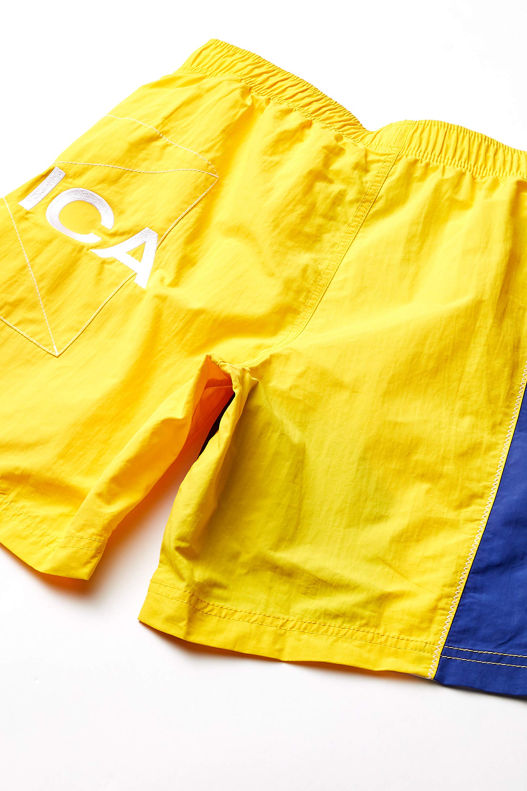 Nautica Men's Quick Dry Full Elastic Waist Colorblock Swim Trunk