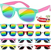 OCTERIC 24 Packs Kids Sunglasses Bulk, Neon Sunglasses with UV400 Protection for Kids Boys Girls Age 3-8, Party Favors for Summer Beach Pool Party Birthday
