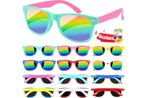 OCTERIC 24 Packs Kids Sunglasses Bulk, Neon Sunglasses with UV400 Protection for Kids Boys Girls Age 3-8, Party Favors for Summer Beach Pool Party Birthday