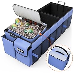HOTOR Trunk Organizer, Sturdy Foldable with Cooler