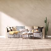 Bumoo Beige Peel and Stick Wallpaper 16" x 590" Cream and Greige Concrete Contact Paper PVC self-Adhesive Waterproof Matte limewash Vinyl Removable Living Room Kitchen Bathroom Dorm Gym
