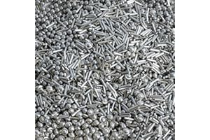 AOSWTLIF 2 lb 1/8" Stainless Steel Tumbling Media Shot - 3 Shapes Mixed (Ballcone,Ball,Pin) for Jewelry Polishing, Metal Deburring & Rust Removal - Industrial Grade Tumbler Media (2 LB)