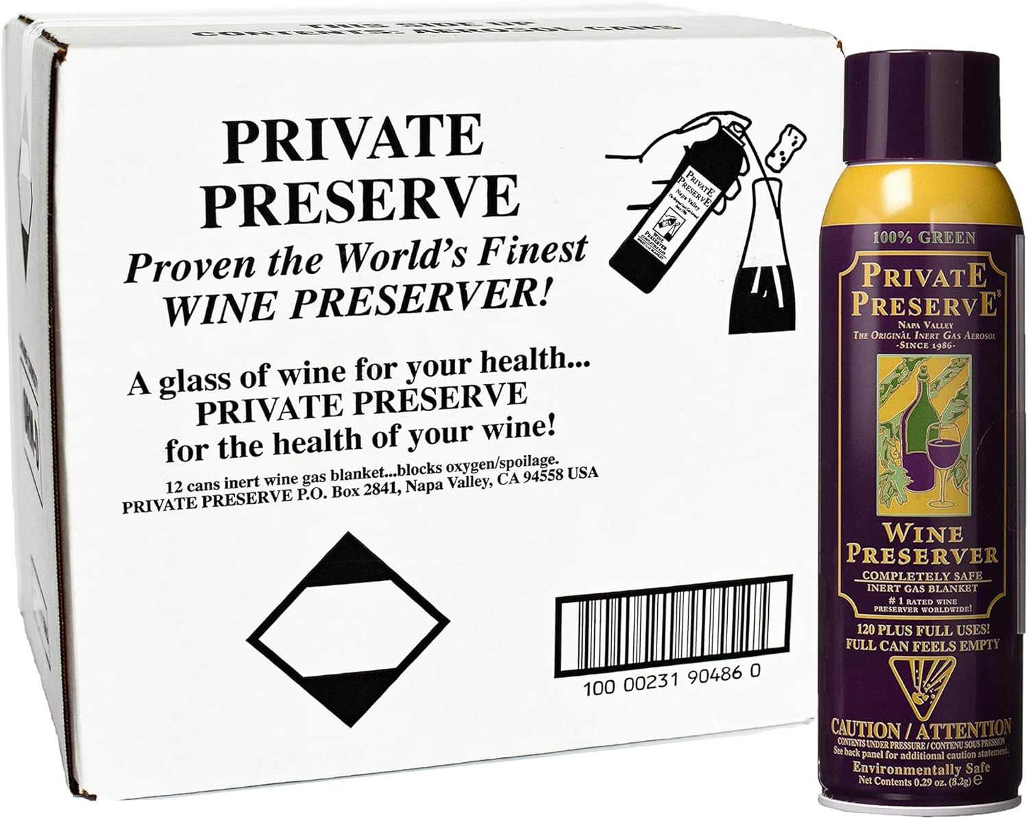 Private Preserve Wine Preservation System- Case Pack - 12 Cans