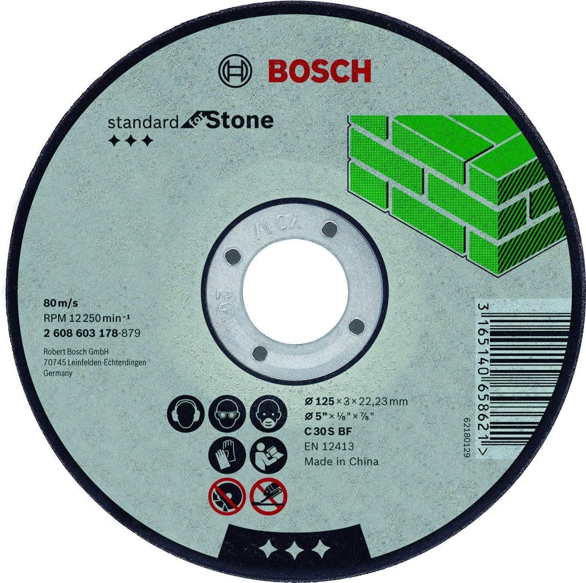 Bosch 1x PRO Stone Longlife Cutting Disc for Small Angle Grinder and Bore 22.23 mm (for Hollow brick building block Marble - Image 4