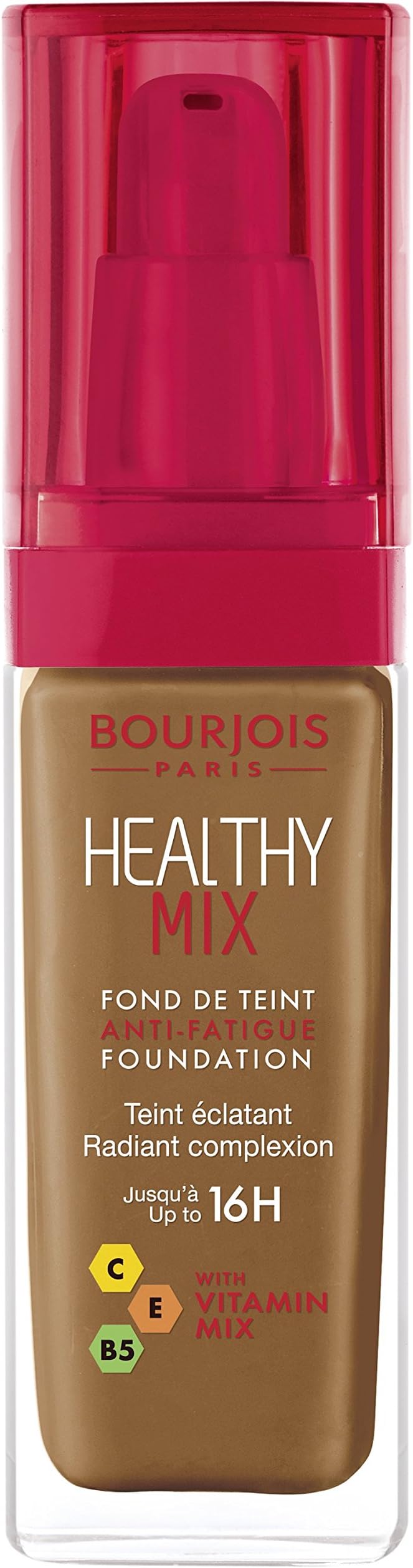 Bourjois Healthy Mix Anti-Fatigue Foundation Cocoa 63 3ml