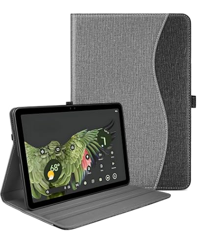 Fintie Case for Google Pixel Tablet 11 inch 2023 Release, Multi-Angle Viewing Protective Cover with Pencil Holder & Pocket, blossom