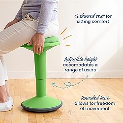 ECR4Kids Sitwell Wobble Stool with