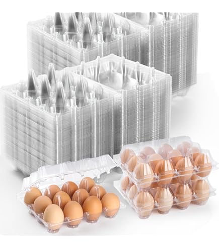 Jumbo Eggs Duck - Holds Half Dozen - Blank Top- 100/Pack Egg Cartons - View #7