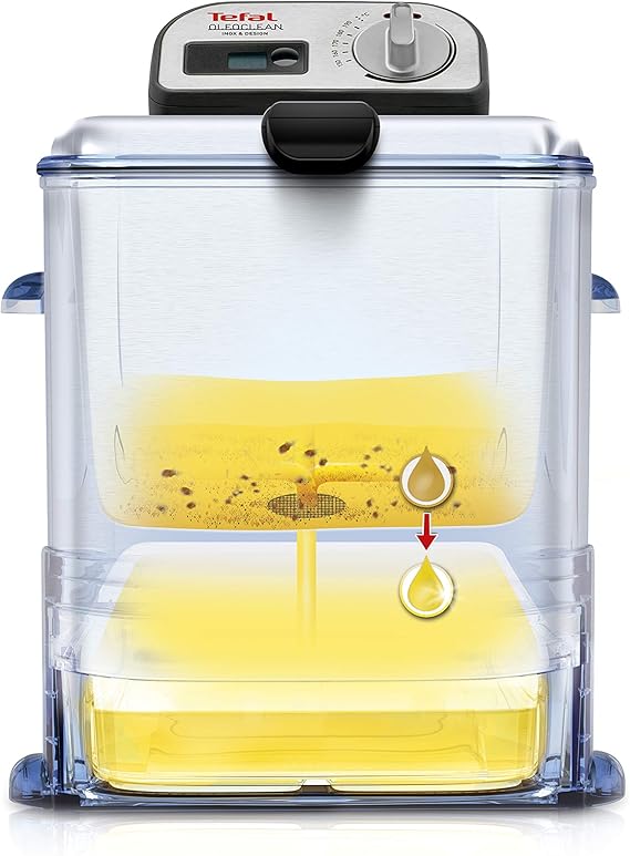 Tefal Oleoclean Pro Inox & Design FR8040 freidora, 2300 W, 3.5 ...