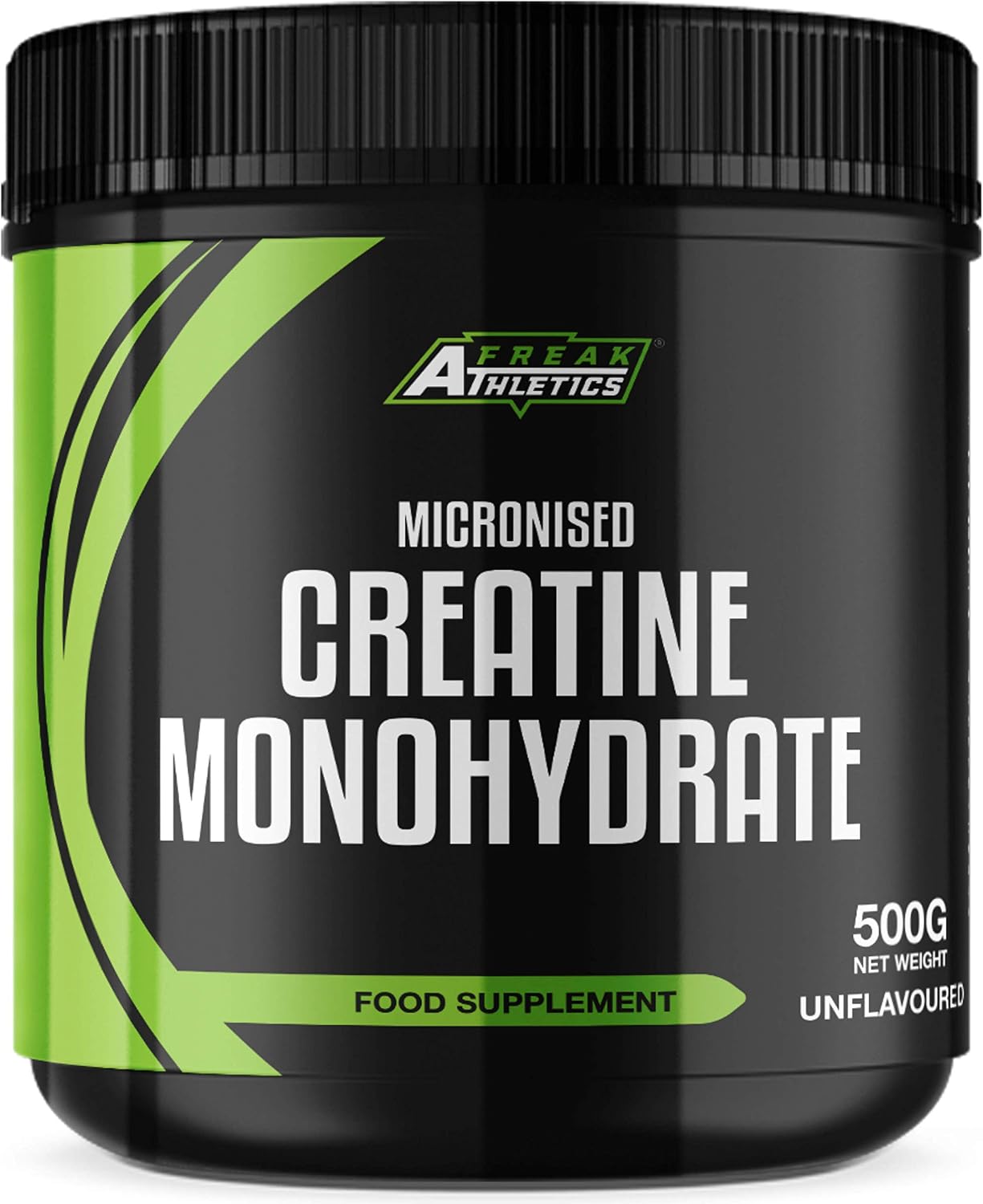 Freak Athletics Creatine Monohydrate Powder 500g (142 Servings Unflavoured) 100% Micronised Creatine Powder