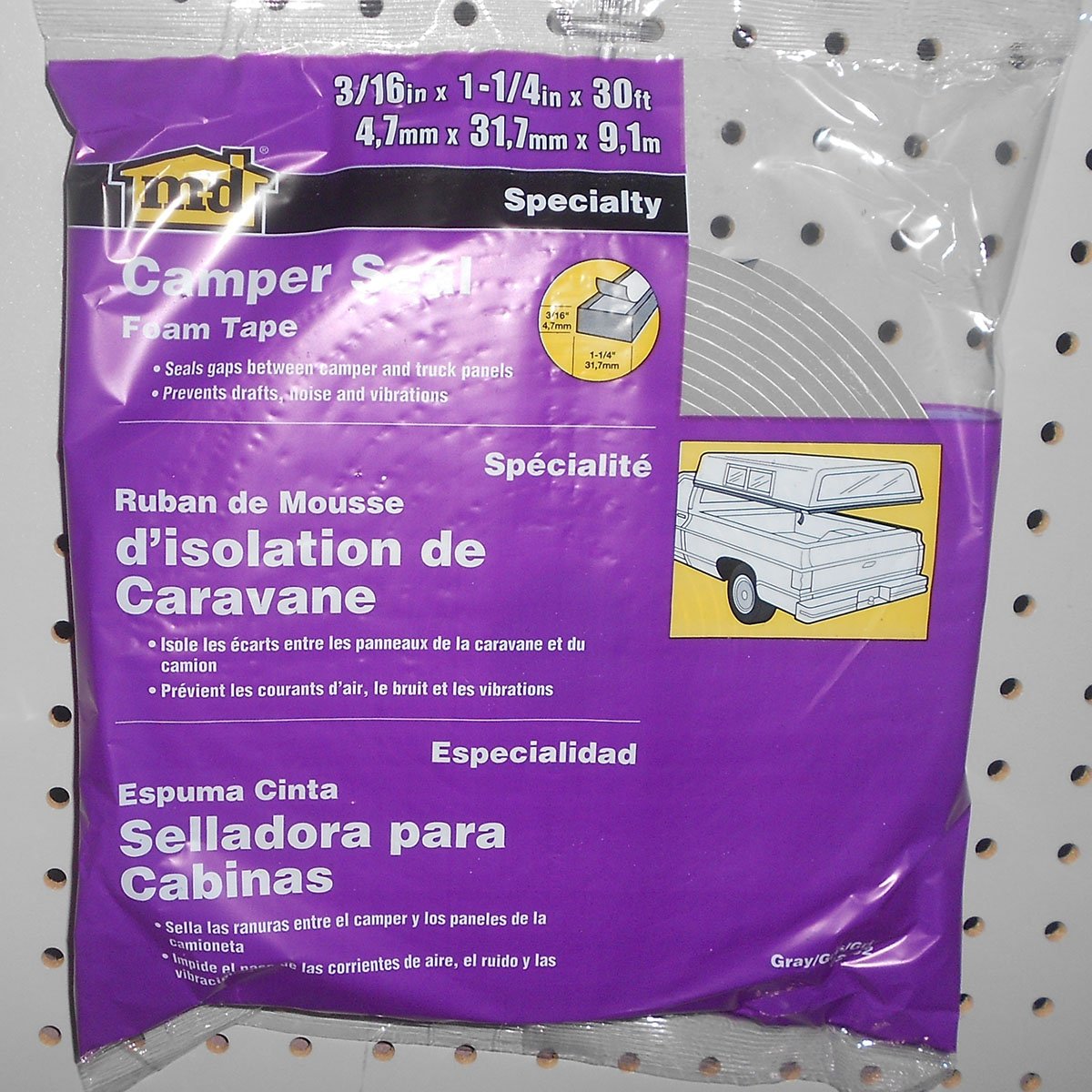 Truck Camper Seal Foam Tape Self Adhesive Cap Topper Shell Protection 30 Ft Gray eBay