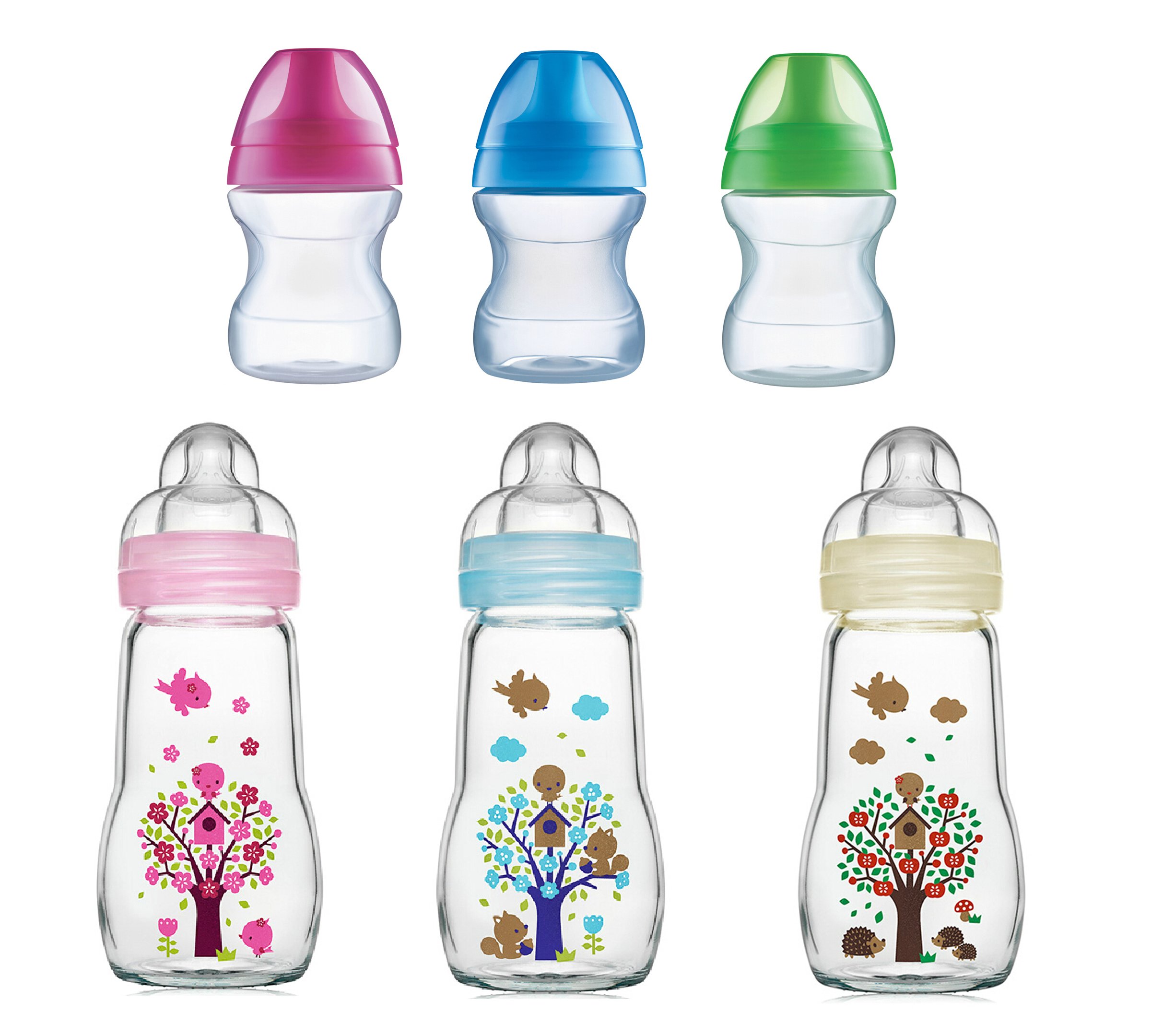mam glass baby bottles