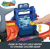 Hot Wheels Lets Race Netflix City Toy Car Track Set Ultra Shark Car Wash view 6