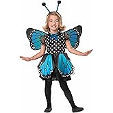 Seasons Beautiful Butterfly Pretend Play Costume, Blue, Toddler 2T-4T