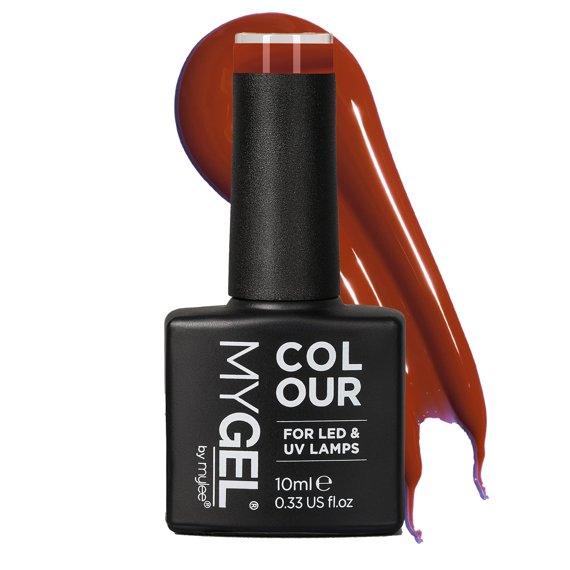 Mylee Gel Nail Polish 10ml [Rust] UV/LED Soak-Off Nail Art Manicure Pedicure for Professional, Salon & Home Use [Autumn/Winter 2022] - Long Lasting & Easy to Apply