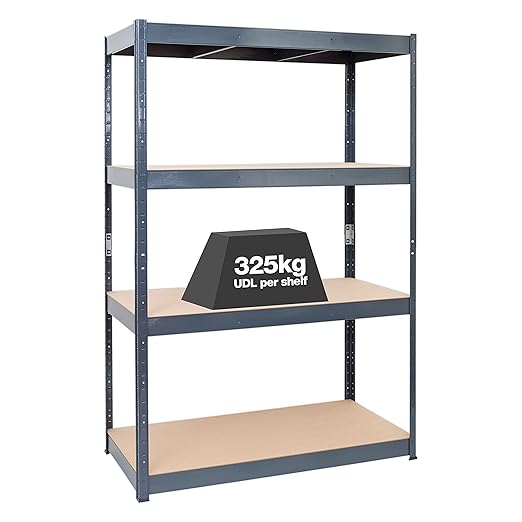 STORALEX® Extra Wide & Heavy Duty Garage Racking Unit 30cm/45cm/60cm
