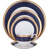 Noritake Odessa Cobalt Gold 5-Piece Place Setting, Service for 1