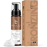 Self Tanner Tanning Mousse - Ultra Dark Self Tanner Mousse USA Made with Natural & Organic Ingredients, Self Tanning Foam for
