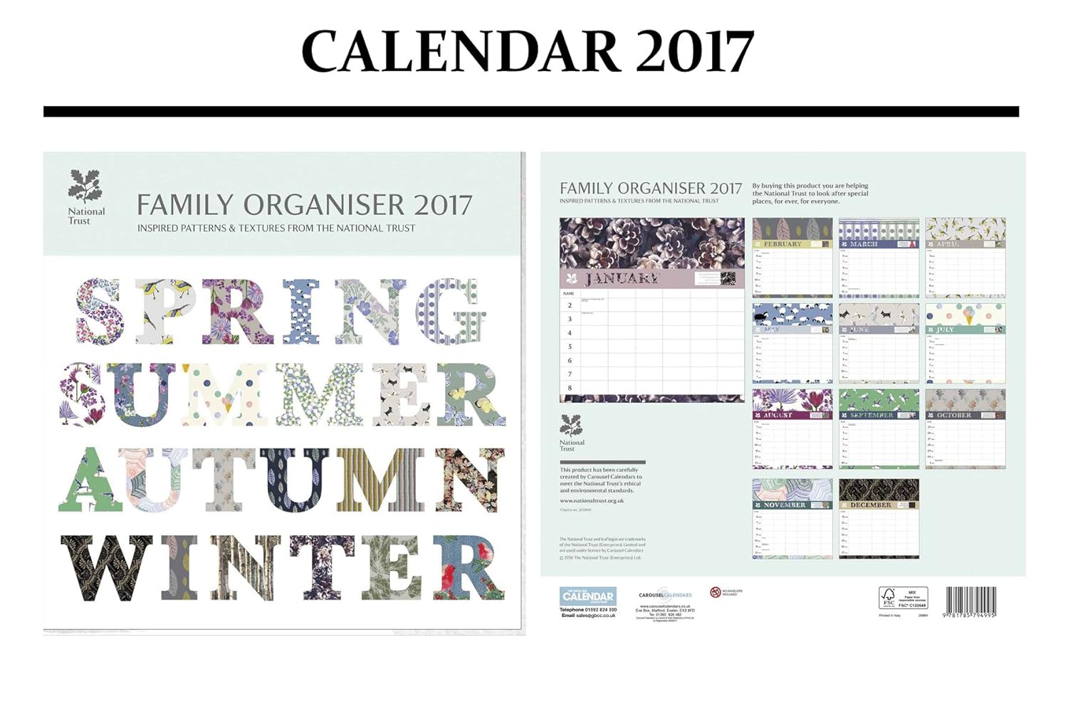 Inspired patrones y texturas familia planificador calendario ...