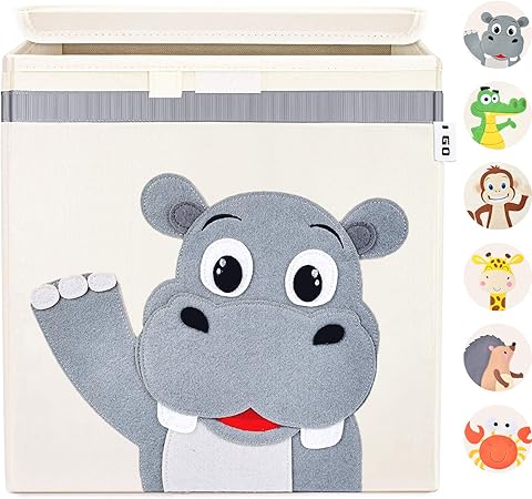 I GO Caja de almacenaje caja de juguetes para niños con tapa ...