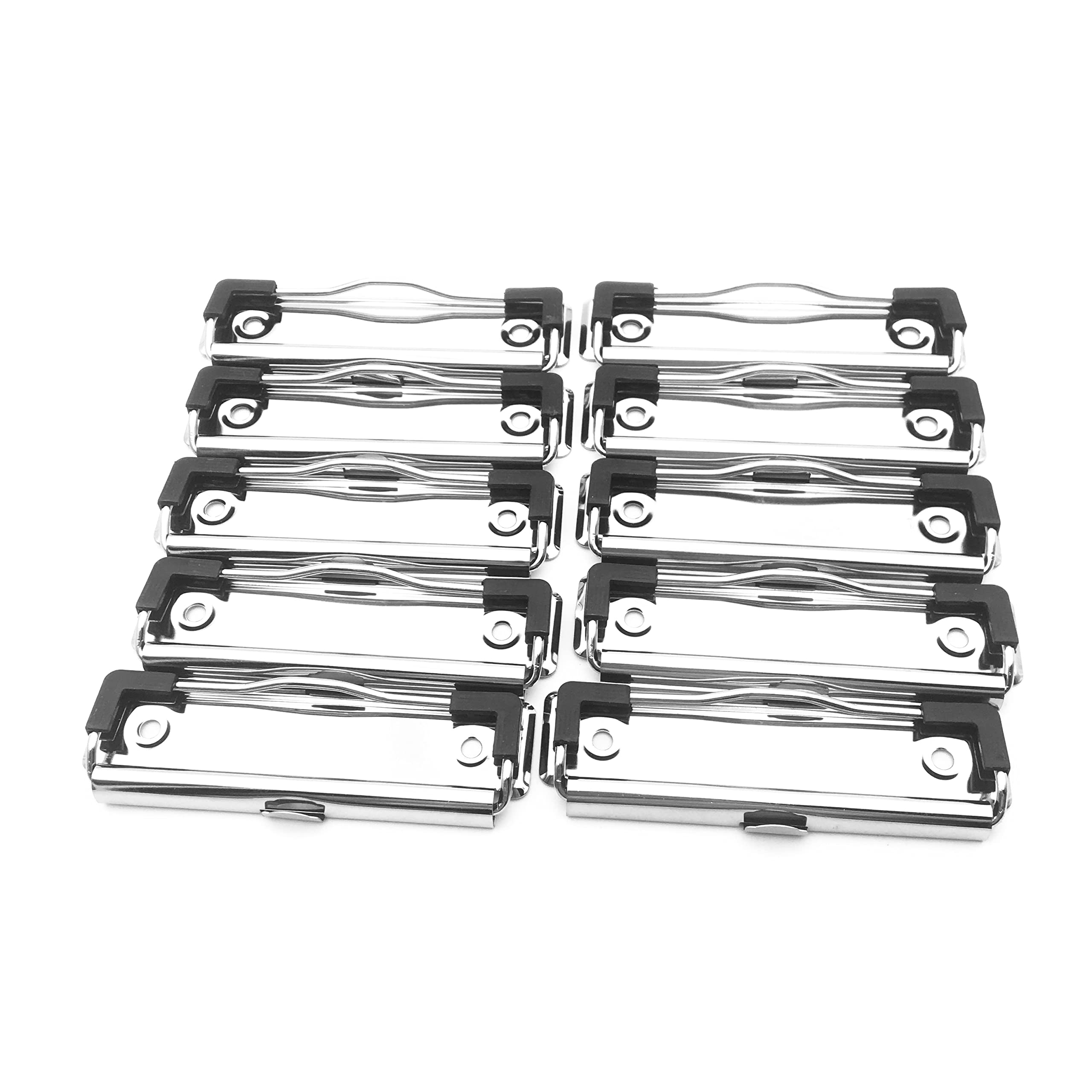 Photo 1 of Shuokecrafts 10 Pack Clipboard Clips 3.94" Mountable Metal Clipboards Hardware with Rubber Grip and Hanging Hole