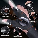Preciva LED Gloves Super Bright Torch for Night Fishing Running Car Repairing view 3