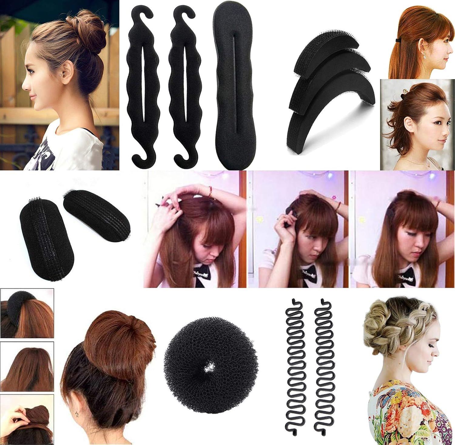 Buy Kabello Bun Maker Hair Styling Tools For Wedding And Party Use