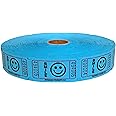 INDIANA TICKET CO. 2,000 Blue Smile Tickets, Single Roll – 8 Color Selection – Classroom Rewards, Events, Fundraisers, Door Entry, Raffles, Prizes, Drink/Food Tickets, Party Supplies & More.